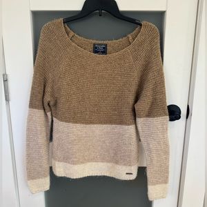 Abercrombie Wide Neck, Brown Sweater